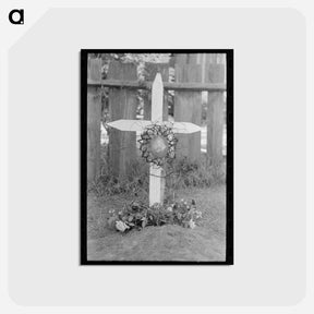 アートポストカード-Decorated Gravemarker
 - ラッセル リー Postcard.