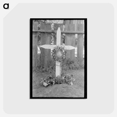 アートポストカード-Decorated Gravemarker
 - ラッセル リー Postcard.