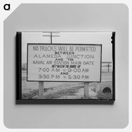 アートパネル-Corpus Christi Air Base Sign
 - ラッセル リー Canvas.