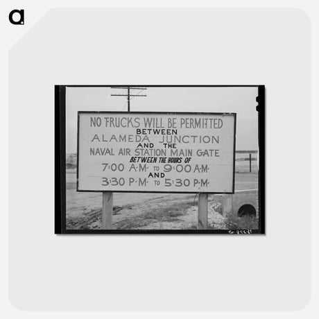 アートポストカード-Corpus Christi Air Base Sign
 - ラッセル リー Postcard.