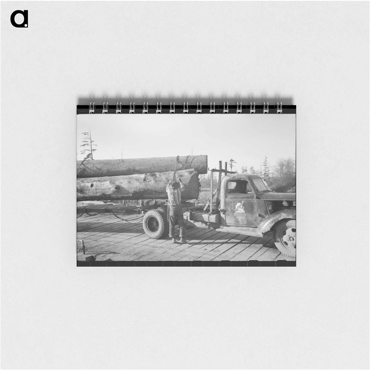 アートメモ帳-Logs on Truck, Tillamook, Oregon
 - ラッセル リー Memo.