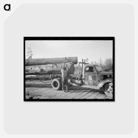 アートポストカード-Logs on Truck, Tillamook, Oregon
 - ラッセル リー Postcard.