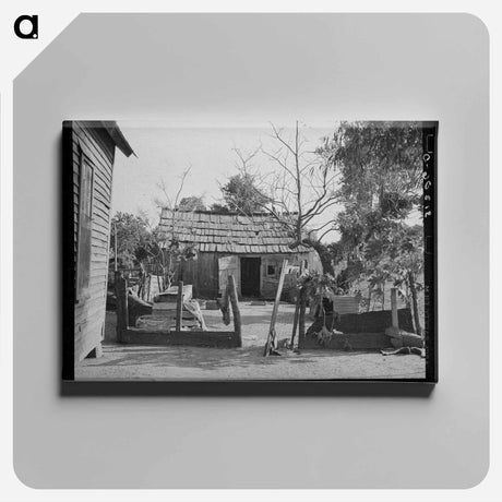 アートパネル-Sharecropper's Backyard
 - ラッセル リー Canvas.