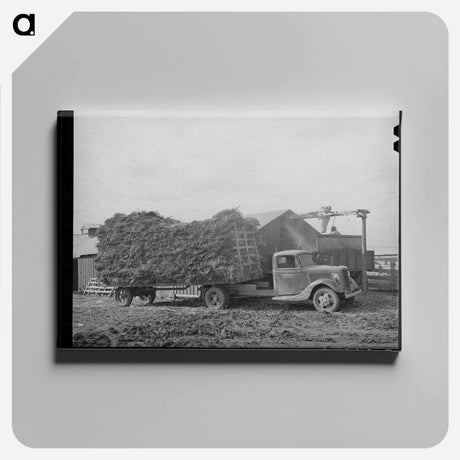 アートパネル-Dairy Feed Delivery
 - ラッセル リー Canvas.