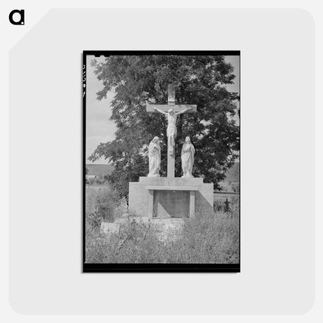 アートポストカード-Penasco Cemetery Monument
 - ラッセル リー Postcard.