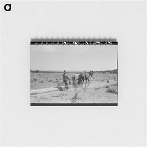 アートメモ帳-Dragging Logs, Pie Town
 - ラッセル リー Memo.