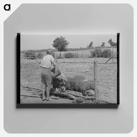 アートパネル-Daughter of a Tenant Farmer
 - ラッセル リー Canvas.
