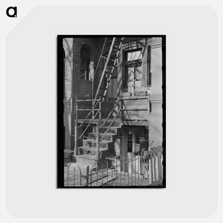 アートポストカード-Entrance to Apartment, Eighteenth and L Streets
 - ラッセル リー Postcard.