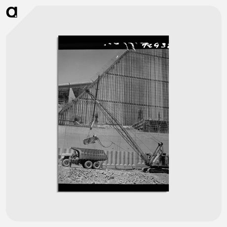 アートポストカード-Shasta Dam Excavation
 - ラッセル リー Postcard.