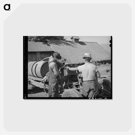 アートポストカード-Orchard Sprayer
 - ラッセル リー Postcard.