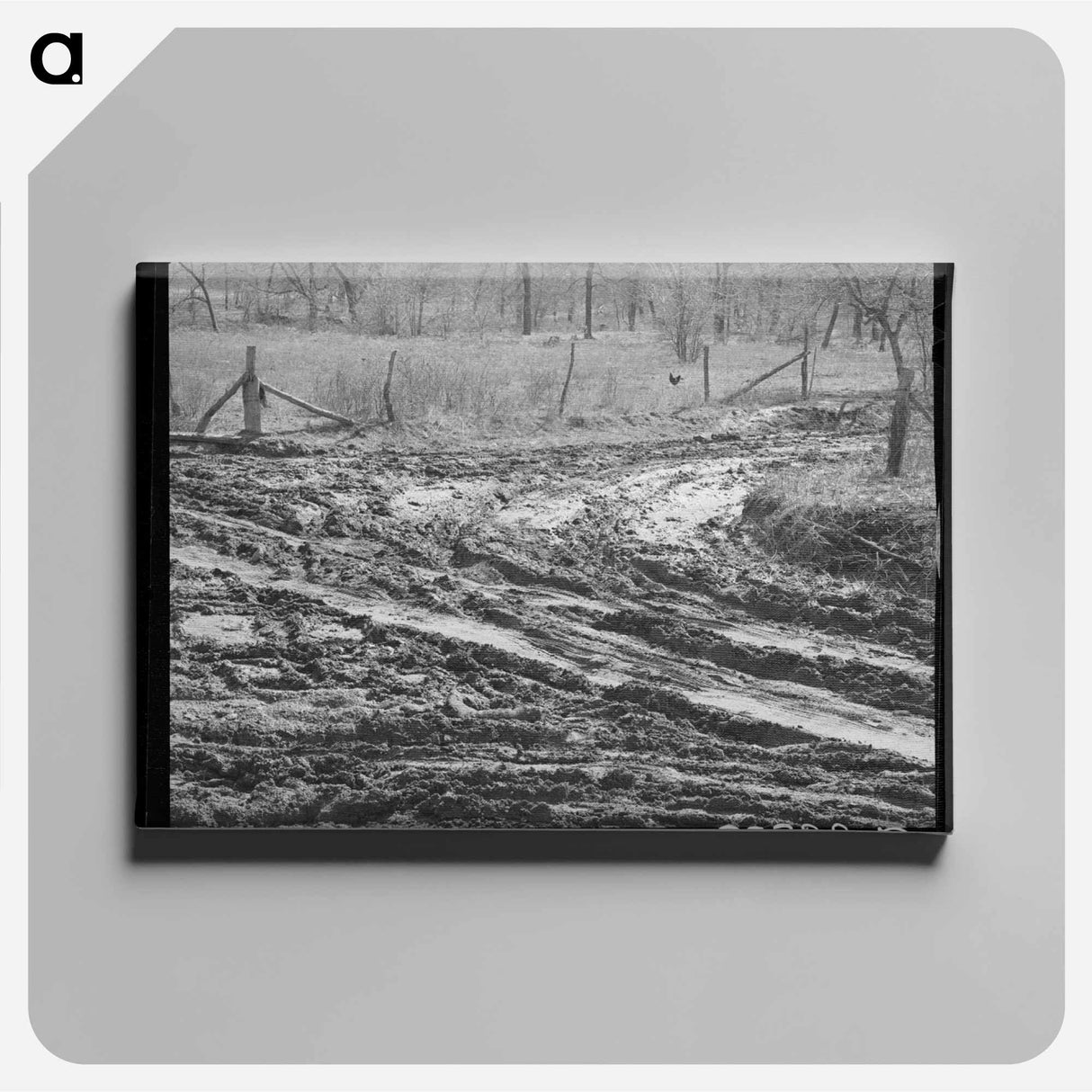 アートパネル-Intersection of Muddy Roads
 - ラッセル リー Canvas.