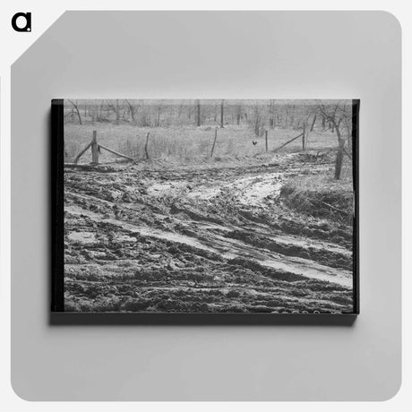 アートパネル-Intersection of Muddy Roads
 - ラッセル リー Canvas.