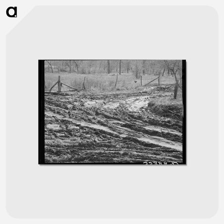 アートポストカード-Intersection of Muddy Roads
 - ラッセル リー Postcard.