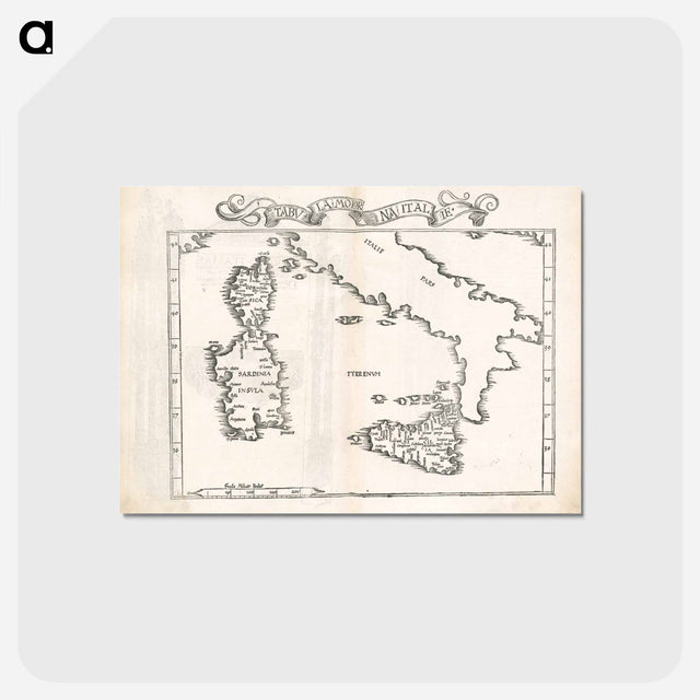 アートポストカード-Tabula moderna Italie
 - ボストン公共図書館 Postcard.