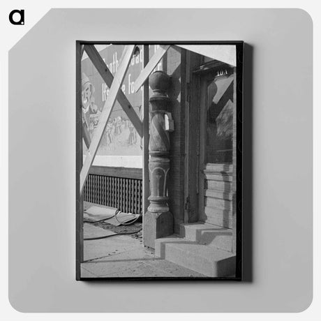 アートパネル-Barber Pole, Williston
 - ラッセル リー Canvas.