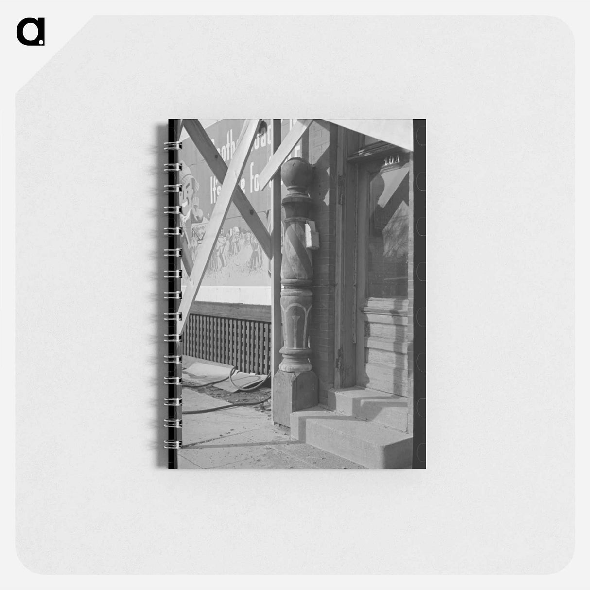アートメモ帳-Barber Pole, Williston
 - ラッセル リー Memo.