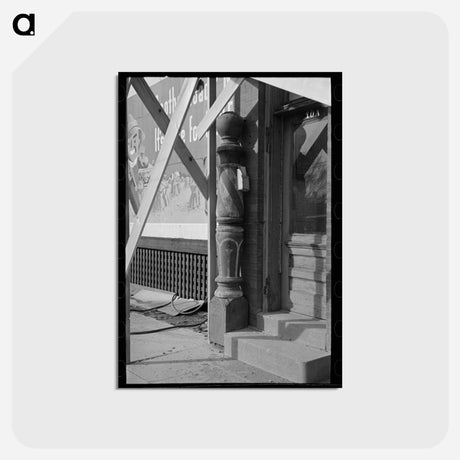 アートポストカード-Barber Pole, Williston
 - ラッセル リー Postcard.