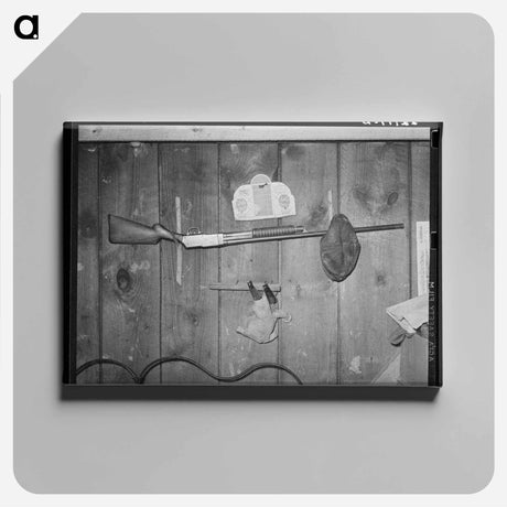 アートパネル-Rifle Above Bed
 - ラッセル リー Canvas.