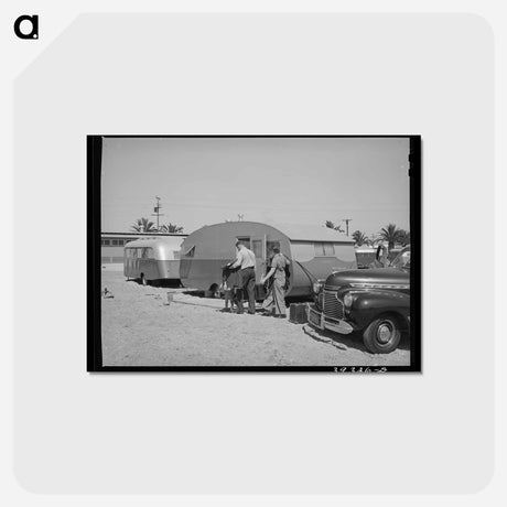 アートポストカード-Defense Workers' New Home
 - ラッセル リー Postcard.