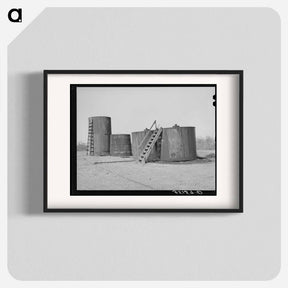 アートポスター-Oil Storage Tanks, Slick, Oklahoma
 - ラッセル リー Poster.