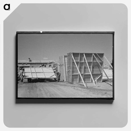 アートパネル-Barn Panel Delivery
 - ラッセル リー Canvas.