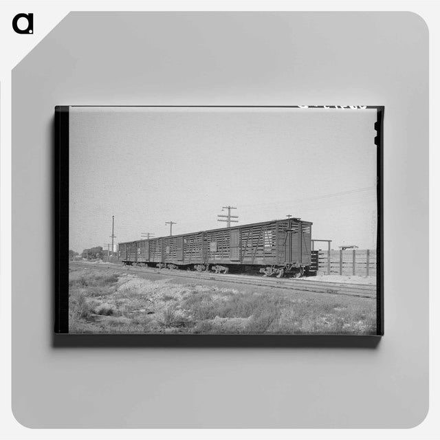 アートパネル-Willcox Cattle Cars
 - ラッセル リー Canvas.