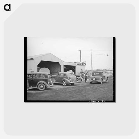 アートポストカード-Automobile Service Department
 - ラッセル リー Postcard.
