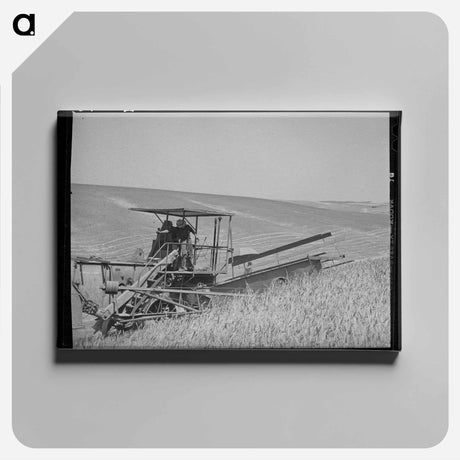 アートパネル-Combine. Whitman County, Washington
 - ラッセル リー Canvas.