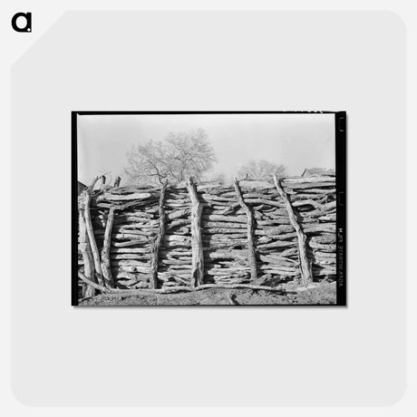 アートポストカード-Mesquite Corral
 - ラッセル リー Postcard.