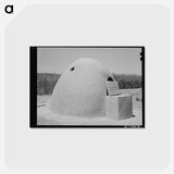 アートポストカード-Adobe Oven, Chamisal
 - ラッセル リー Postcard.