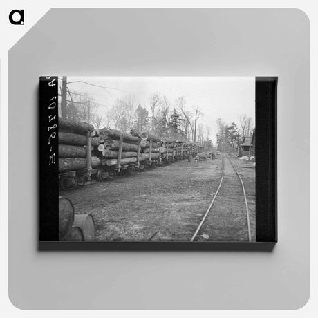 アートパネル-Lumber Train to Rhinelander
 - ラッセル リー Canvas.