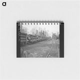アートメモ帳-Lumber Train to Rhinelander
 - ラッセル リー Memo.