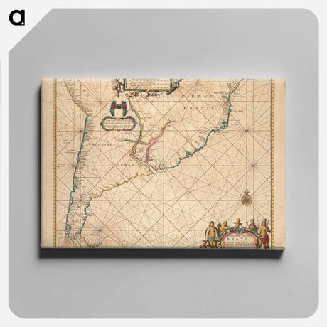 アートパネル-Sea Coast of Brazil and the South Sea
 - ボストン公共図書館 Canvas.