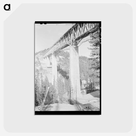 アートポストカード-Pit River Bridge
 - ラッセル リー Postcard.