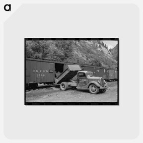 アートポストカード-Loading Gold Ore
 - ラッセル リー Postcard.
