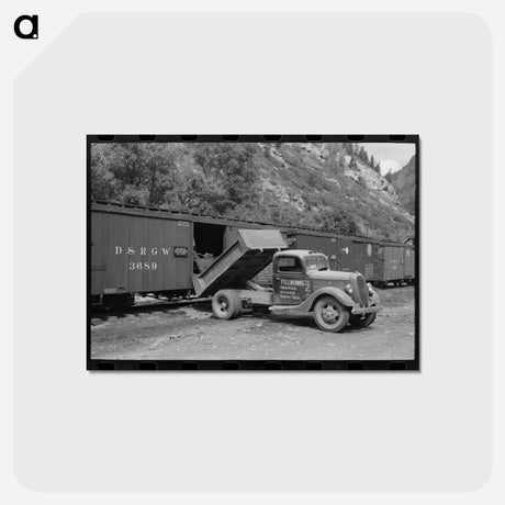 アートポストカード-Loading Gold Ore
 - ラッセル リー Postcard.