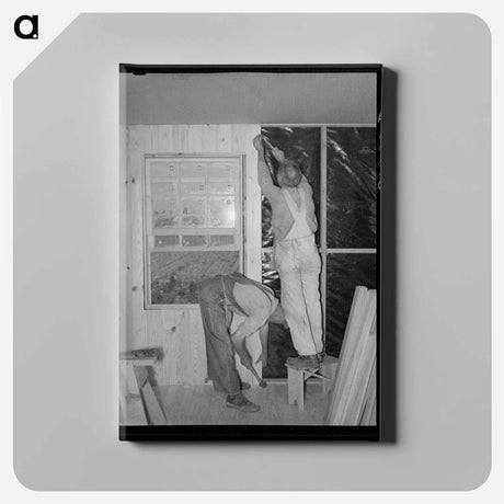 アートパネル-Field House Erection
 - ラッセル リー Canvas.