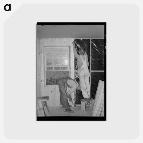 アートポストカード-Field House Erection
 - ラッセル リー Postcard.