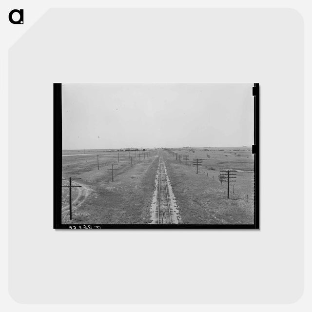 アートポストカード-Railroad in the Great Plains
 - ラッセル リー Postcard.