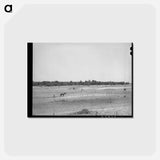 アートポストカード-Strip Farming Near Sallisaw
 - ラッセル リー Postcard.