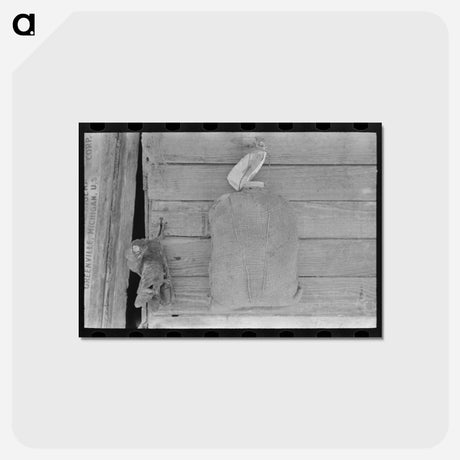 アートポストカード-Burlap Water Bottle
 - ラッセル リー Postcard.