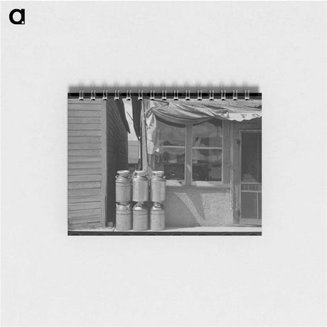 アートメモ帳-Milk Cans and Store
 - ラッセル リー Memo.