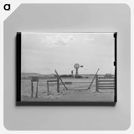 アートパネル-Cattle Guard and Windmill
 - ラッセル リー Canvas.