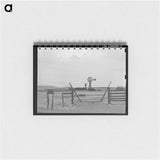 アートメモ帳-Cattle Guard and Windmill
 - ラッセル リー Memo.