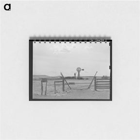 アートメモ帳-Cattle Guard and Windmill
 - ラッセル リー Memo.