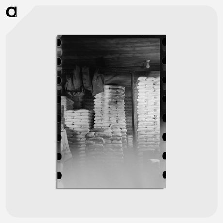 アートポストカード-Flour in a Freight Car
 - ラッセル リー Postcard.