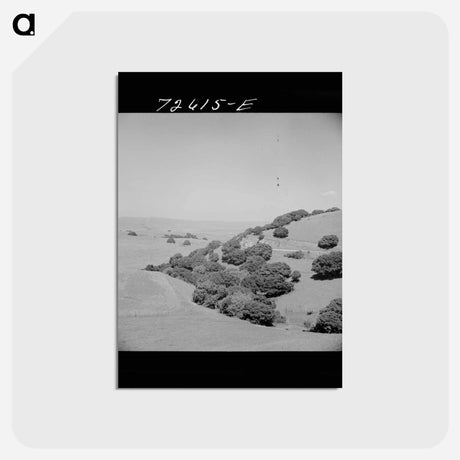 アートポストカード-San Benito Hills
 - ラッセル リー Postcard.