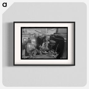 アートポスター-Farm Worker's Automobile
 - ラッセル リー Poster.