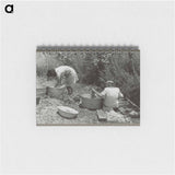 アートメモ帳-Washing along the irrigation ditch, Chamisal, New Mexico
 - ラッセル リー Memo.