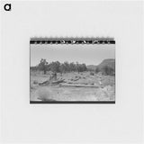アートメモ帳-Dragging Logs, Pie Town
 - ラッセル リー Memo.